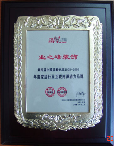 2008-2009年度家居行业互联网源动力品牌